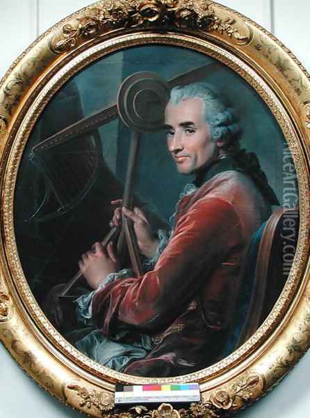 Portrait of Antoine-Joseph Loriot (1716-82) 1763 Oil Painting - Jean Valade