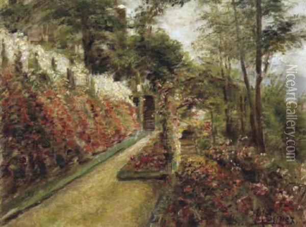 Bluhender Garten Oil Painting - Marie Egner