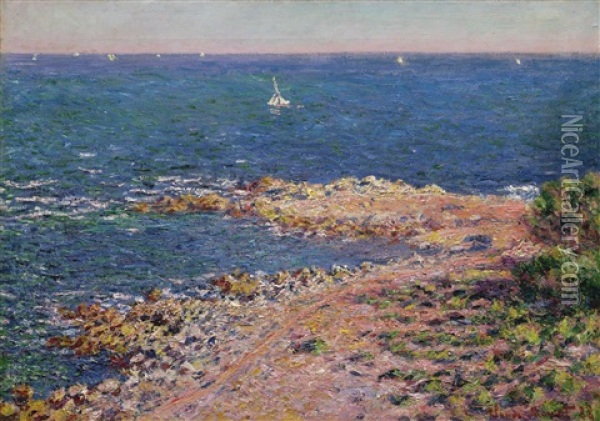 La Mediterranee Par Vent De Mistral Oil Painting - Claude Monet
