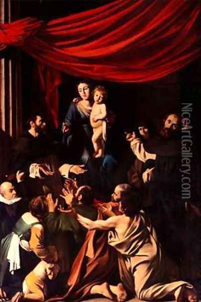 Madonna Oil Painting - Michelangelo Merisi Da Caravaggio