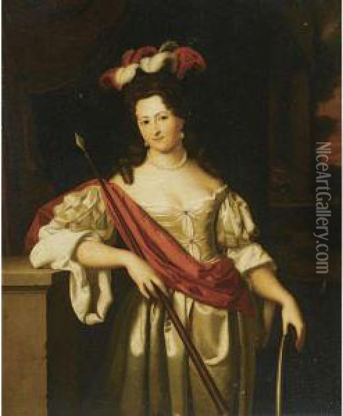Portrait Of Isabella De Savornin Oil Painting - Johannes, Jan Tilius