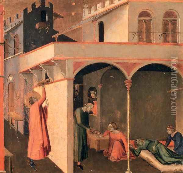 Scenes of the Life of St Nicholas 3 Oil Painting - Ambrogio Lorenzetti
