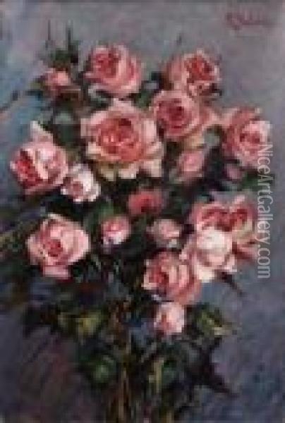 Rose Oil Painting - Romano Valori
