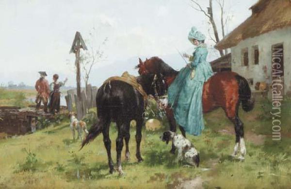 The Morning Ride Oil Painting - Helene Buttner