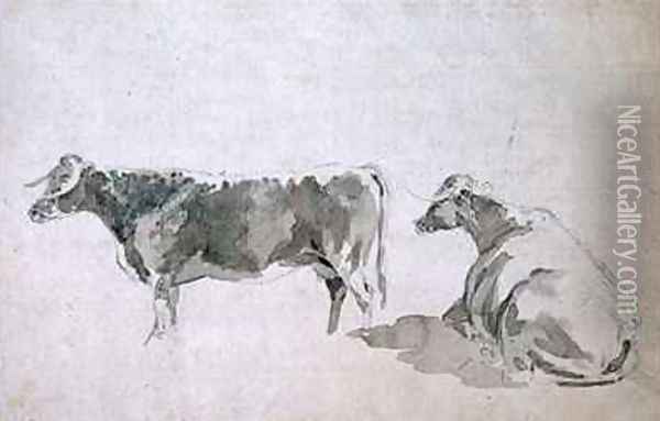 Studies of Cattle Oil Painting - Sawrey Gilpin
