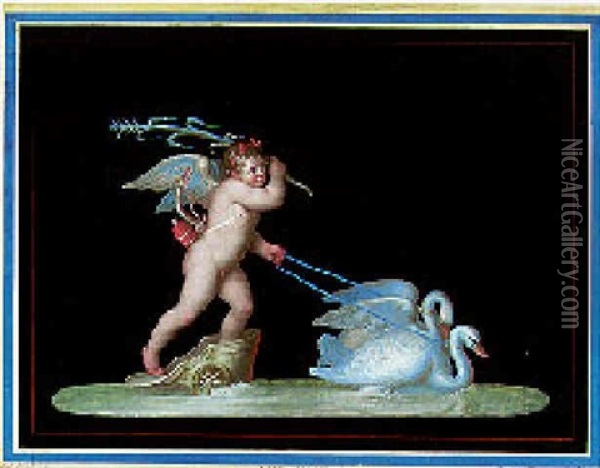 Amor Poetico Oil Painting - Michelangelo Maestri