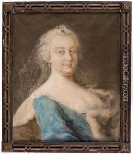 Portraitder Kaiserin Maria Theresia Oil Painting - Etienne Liotard