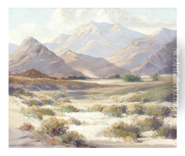 Palm Springs Oil Painting - Walter Farrington Moses