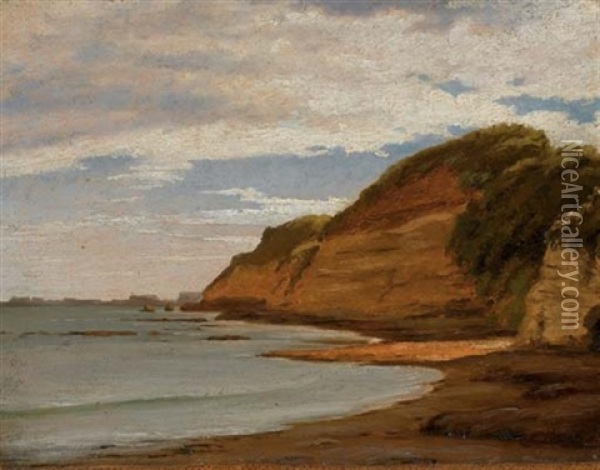 Bord De Mer Oil Painting - Carl Frederick Emmanuel Larsen