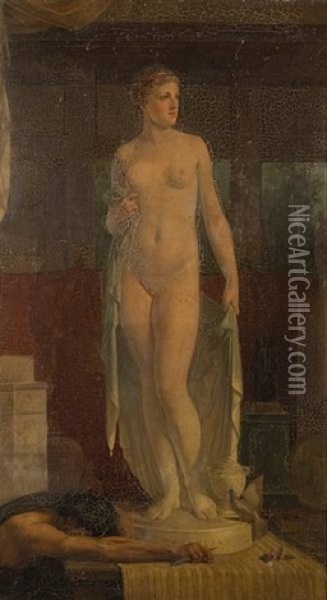 Pygmalion's Galatea Oil Painting - Edward Armitage