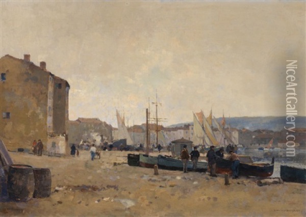 St. Tropez Oil Painting - Cornelis Vreedenburgh