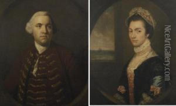 Portrait Of Captain Benjamin Davies Oil Painting - Sir Joshua Reynolds