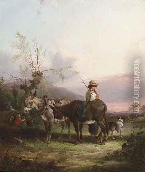 The gypsy encampment 2 Oil Painting - William Joseph Shayer