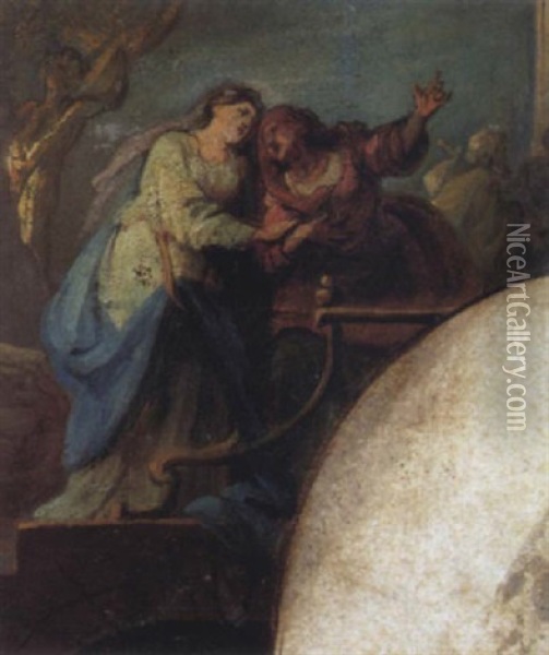La Visitation Oil Painting - Charles de La Fosse