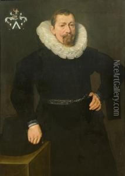 Ritratto Di Gentiluomo Oil Painting - Cornelis van der Voort