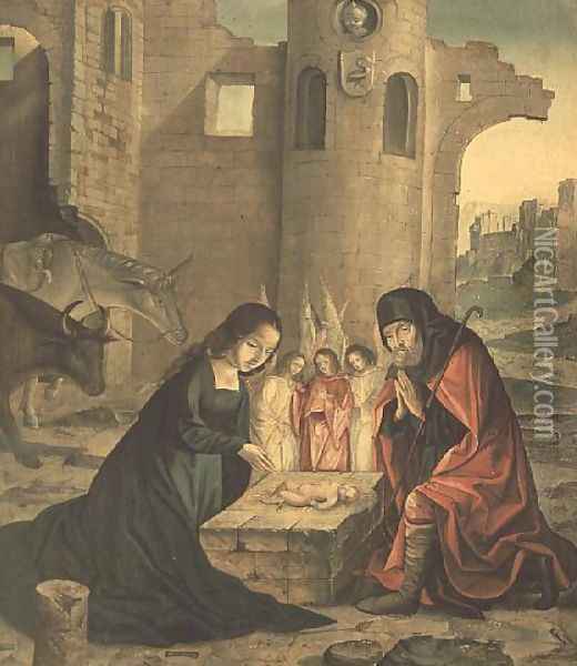 Nativity Oil Painting - Flandes Juan de