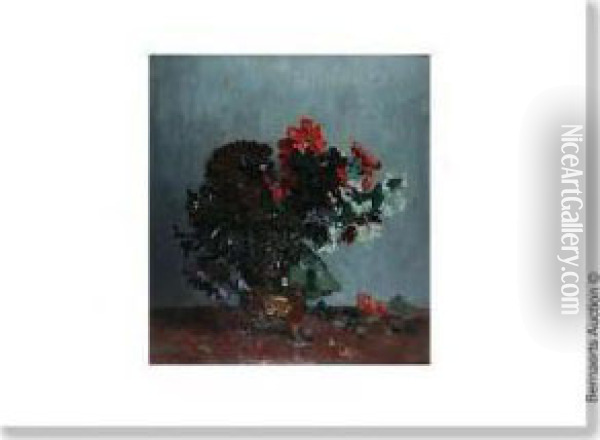 Still Lifewith Flowers Oil Painting - Gottfried Van Pelt