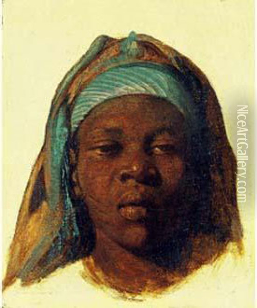 Jeune Orientale Du Caire Oil Painting - Leopold Carl Muller