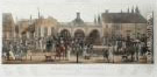 The Subscription Rooms At Newmarket Oil Painting - James Pollard