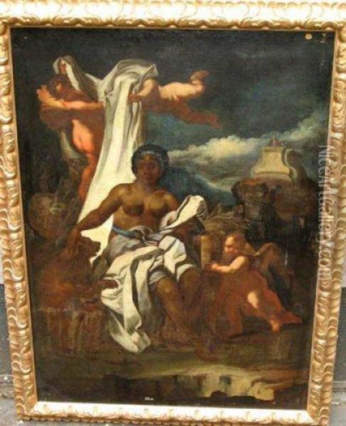 Allegory Of Africa Oil Painting - Francesco Solimena