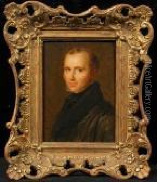 A Portrait Of The Reverend Edward Thomas Daniell Oil Painting - John Linnell