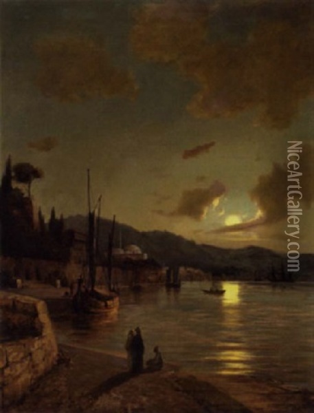 Parti Fra Constantinopel, Manelys Oil Painting - Daniel Hermann Anton Melbye