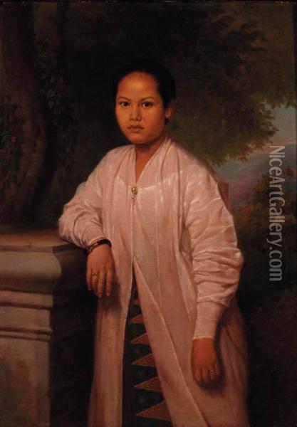 Portrait Of Seima Oil Painting - Jan Daniel Beynon