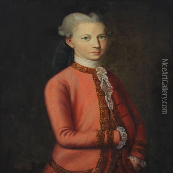 Portrait Of A Young Gentleman Oil Painting - Paul Ipsen
