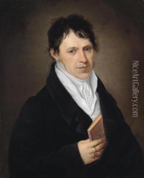 Portrait Of The Naturalist Alexander Von Humboldt Oil Painting - Franz Xaver Kleiber
