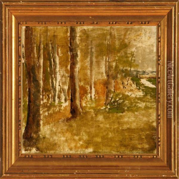 A Glade Oil Painting - Fritz Syberg