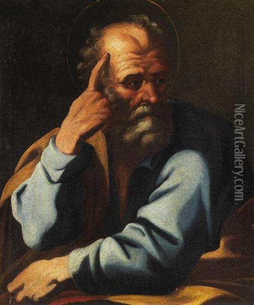 Portrait Eines Heiligen Oil Painting - Antonio Zanchi
