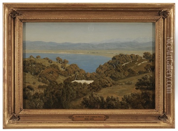 Mediterranean Landscape Oil Painting - Lord Frederic Leighton