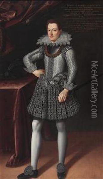 Portrait Of Federico Cavriani Oil Painting - Tiberio di Tito