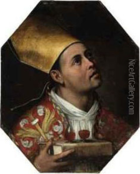 Saint Januarius Oil Painting - Filippo Vitale