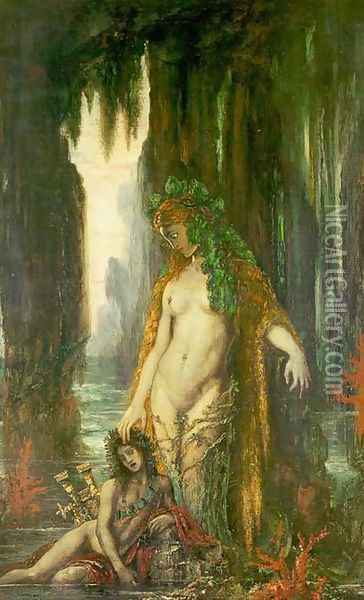 The Poet and the Siren Oil Painting - Gustave Moreau