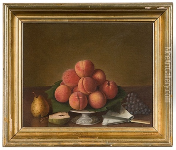 Still Life Of Fruit Oil Painting - John F. Francis