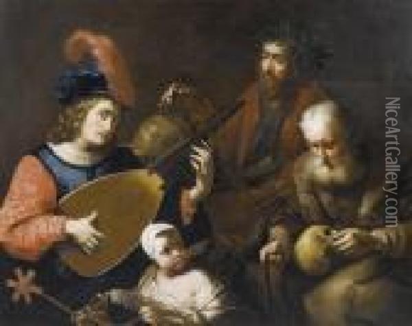 The Four Ages Of Man Oil Painting - Gysbert Van Der Kuyl