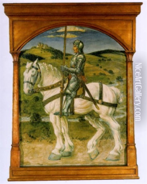 Ritter Auf Dem Pferd Oil Painting - Fritz Boehle
