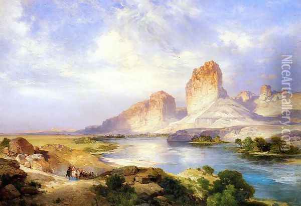 Green River, Wyoming Oil Painting - Thomas Moran
