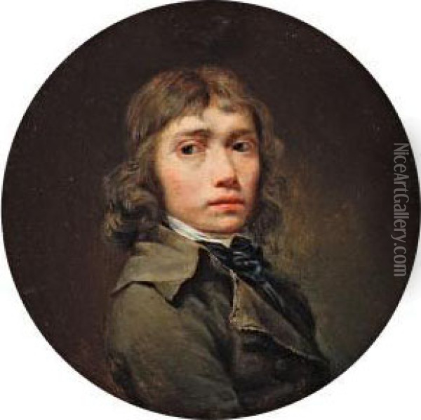 Portrat Eines Jungenmannes Oil Painting - Henri Pierre Danloux