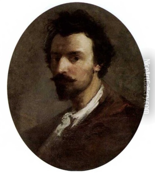 Bildnis Eines Jungen Mannes Oil Painting - Ilya Repin