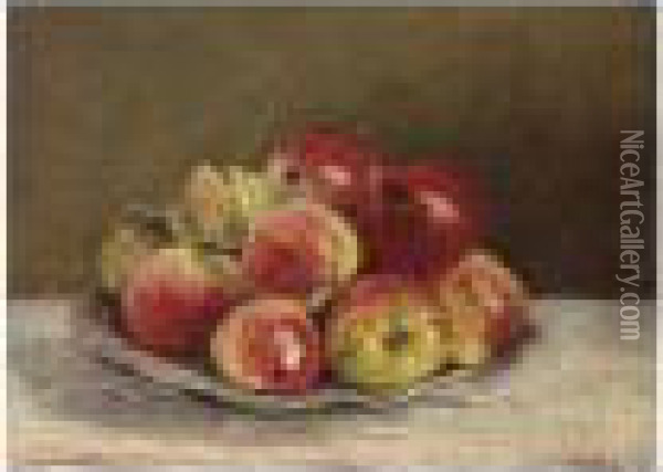 Pommes Oil Painting - Pierre Ernest Prins