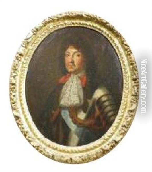 Portrait De Louis Xiv Jeune Oil Painting - Robert Nanteuil