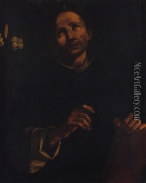 Saint Anthony Of Padua Oil Painting - Giovanni Battista Piazzetta