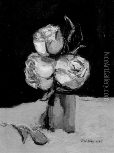 Roses Oil Painting - Walt Kuhn