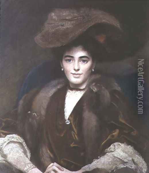 Margaret, Countess of Bradford Oil Painting - E.F. Wells