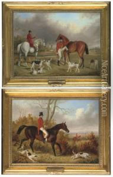 At The Meet; And Drawing Cover Oil Painting - George Henry Laporte