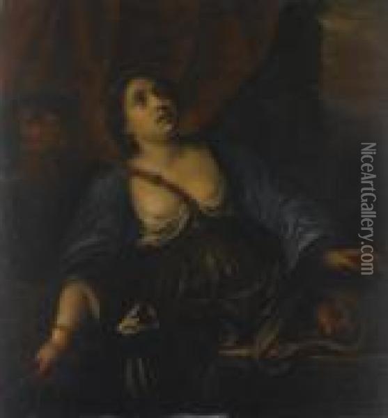 Giuditta Oil Painting - Francesco del Cairo