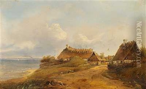 Traellenaes Ved Fredericia Oil Painting - Vilhelm Peter Carl Petersen