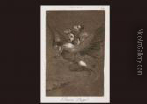 Bon Voyage From Los Caprichos Oil Painting - Francisco De Goya y Lucientes